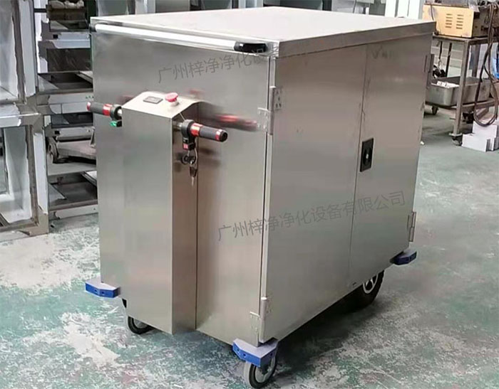 無菌物品電動運(yùn)送車又稱為無菌物品運(yùn)送車、無菌密封下送車、無菌物品回收車。